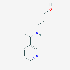molecular formula C10H16N2O B1333202 3-(1-吡啶-3-基乙基氨基)-丙醇 CAS No. 578757-90-1