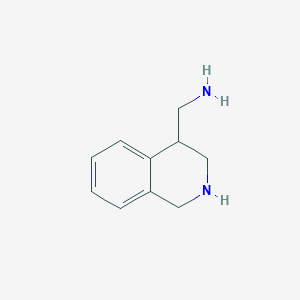 molecular formula C10H14N2 B13332021 (1,2,3,4-Tetrahydroisoquinolin-4-yl)methanamine 