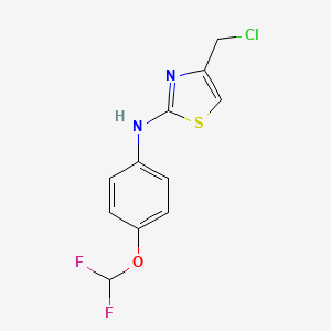 4-(Chloromethyl)-N-(4-(difluoromethoxy)phenyl)thiazol-2-amine