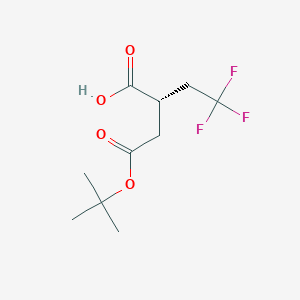 (S)-2-(2-(tert-Butoxy)-2-oxoethyl)-4,4,4-trifluorobutanoic acid