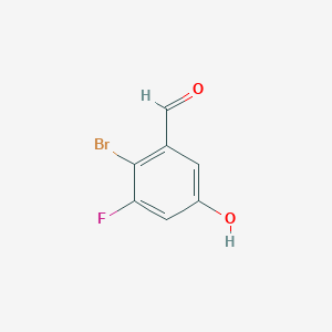 2-Bromo-3-fluoro-5-hydroxybenzaldehyde