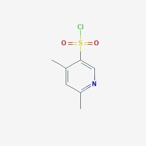 molecular formula C7H8ClNO2S B13332101 4,6-Dimethylpyridine-3-sulfonyl chloride 