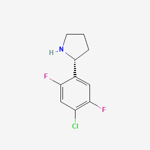 (R)-2-(4-Chloro-2,5-difluorophenyl)pyrrolidine