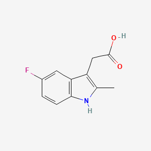 molecular formula C11H10FNO2 B1333212 (5-fluoro-2-methyl-1H-indol-3-yl)acetic acid CAS No. 71987-67-2