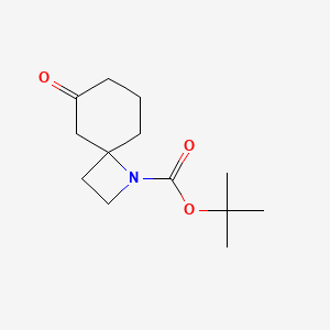 molecular formula C13H21NO3 B13332121 tert-Butyl 6-oxo-1-azaspiro[3.5]nonane-1-carboxylate 