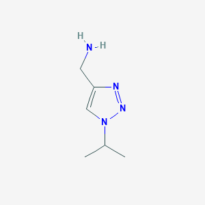 molecular formula C6H12N4 B13332128 (1-Isopropyl-1H-1,2,3-triazol-4-yl)methanamine 