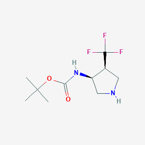 tert-Butyl ((3S,4S)-4-(trifluoromethyl)pyrrolidin-3-yl)carbamate