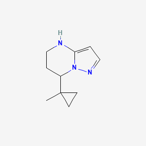 molecular formula C10H15N3 B13332145 7-(1-Methylcyclopropyl)-4H,5H,6H,7H-pyrazolo[1,5-a]pyrimidine 