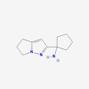 1-(5,6-Dihydro-4H-pyrrolo[1,2-b]pyrazol-2-yl)cyclopentan-1-amine