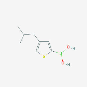 molecular formula C8H13BO2S B13332237 (4-Isobutylthiophen-2-yl)boronic acid 