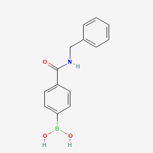 molecular formula C14H14BNO3 B1333224 4-(N-Benzylaminocarbonyl)phenylboronic acid CAS No. 252663-47-1