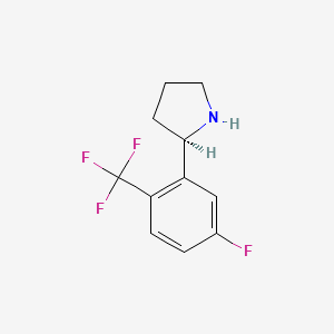 (R)-2-(5-fluoro-2-(trifluoromethyl)phenyl)pyrrolidine