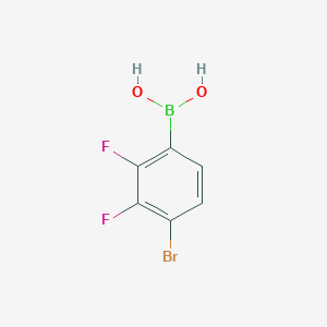 molecular formula C6H4BBrF2O2 B1333227 4-溴-2,3-二氟苯硼酸 CAS No. 374790-99-5