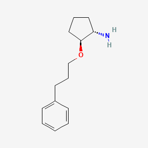 (1S,2S)-2-(3-Phenylpropoxy)cyclopentan-1-amine