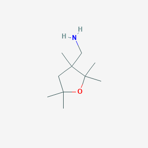 molecular formula C10H21NO B13332330 (2,2,3,5,5-Pentamethyltetrahydrofuran-3-yl)methanamine 