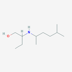 molecular formula C11H25NO B13332370 2-[(5-Methylhexan-2-yl)amino]butan-1-ol 