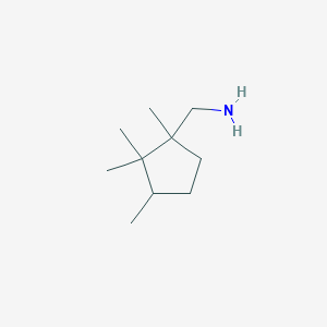 molecular formula C10H21N B13332379 (1,2,2,3-Tetramethylcyclopentyl)methanamine 