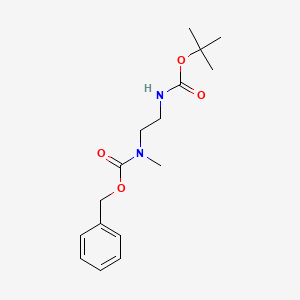 Benzyl n-(2-boc-aminoethyl)-n-(methyl)carbamate