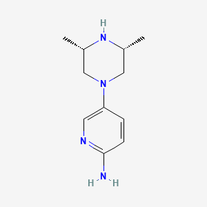 5-((3R,5S)-3,5-Dimethylpiperazin-1-yl)pyridin-2-amine