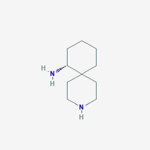 molecular formula C10H20N2 B13332468 (R)-3-Azaspiro[5.5]undecan-7-amine 