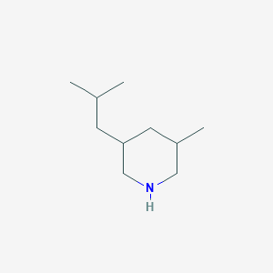 3-Methyl-5-(2-methylpropyl)piperidine