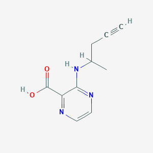 3-[(Pent-4-yn-2-yl)amino]pyrazine-2-carboxylic acid