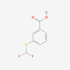 molecular formula C8H6F2O2S B1333254 3-(Difluoromethylthio)benzoic acid CAS No. 4837-24-5