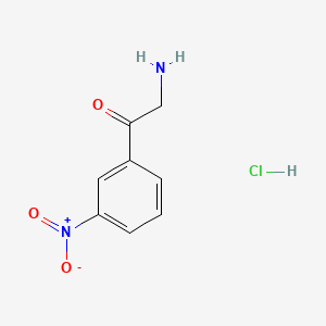 molecular formula C8H9ClN2O3 B1333259 3-Nitrophenacylamine hydrochloride CAS No. 36765-84-1