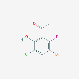 1-(3-Bromo-5-chloro-2-fluoro-6-hydroxyphenyl)ethan-1-one