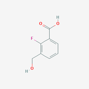 molecular formula C8H7FO3 B1333263 2-fluoro-3-(hydroxymethyl)benzoic Acid CAS No. 481075-37-0
