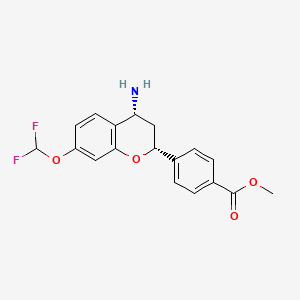 methyl 4-((2R,4R)-4-amino-7-(difluoromethoxy)chroman-2-yl)benzoate