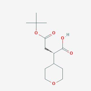 (S)-4-(tert-Butoxy)-4-oxo-2-(tetrahydro-2H-pyran-4-yl)butanoic acid