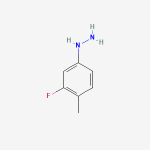 molecular formula C7H9FN2 B1333272 3-氟-4-甲基苯基肼 CAS No. 687971-90-0