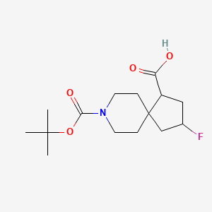 8-(tert-Butoxycarbonyl)-3-fluoro-8-azaspiro[4.5]decane-1-carboxylic acid