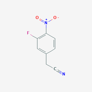 molecular formula C8H5FN2O2 B1333273 3-氟-4-硝基苯乙腈 CAS No. 503315-75-1