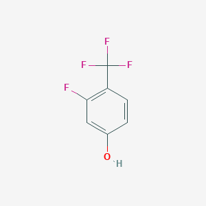 molecular formula C7H4F4O B1333277 3-Fluoro-4-(trifluoromethyl)phenol CAS No. 219581-07-4