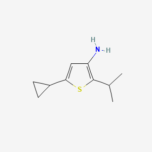 5-Cyclopropyl-2-isopropylthiophen-3-amine