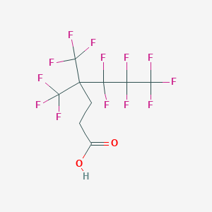 molecular formula C9H5F13O2 B1333281 5,5,6,6,7,7,7-heptafluoro-4,4-bis(trifluoromethyl)heptanoic Acid CAS No. 129991-14-6