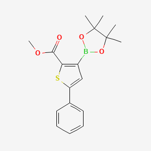 Methyl 5-phenyl-3-(4,4,5,5-tetramethyl-1,3,2-dioxaborolan-2-yl)thiophene-2-carboxylate