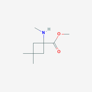 Methyl 3,3-dimethyl-1-(methylamino)cyclobutane-1-carboxylate