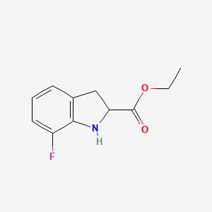 Ethyl 7-fluoroindoline-2-carboxylate