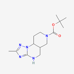 tert-Butyl 4-methyl-2,3,5,7,11-pentaazatricyclo[7.4.0.0,2,6]trideca-3,5-diene-11-carboxylate