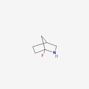 molecular formula C6H10FN B13332985 1-Fluoro-2-azabicyclo[2.2.1]heptane 