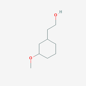 molecular formula C9H18O2 B13333008 2-(3-Methoxycyclohexyl)ethan-1-ol 