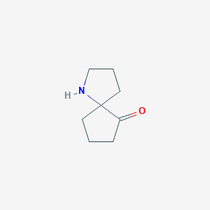 molecular formula C8H13NO B13333014 1-Azaspiro[4.4]nonan-6-one 