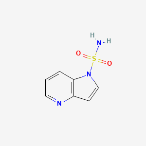 molecular formula C7H7N3O2S B13333017 1H-Pyrrolo[3,2-b]pyridine-1-sulfonamide 