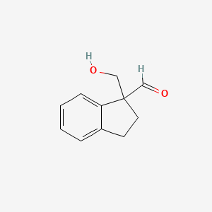 1-(Hydroxymethyl)-2,3-dihydro-1H-indene-1-carbaldehyde