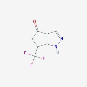 6-(trifluoromethyl)-5,6-dihydrocyclopenta[c]pyrazol-4(1H)-one