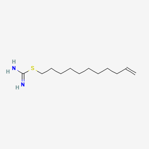 molecular formula C12H24N2S B13333069 Undec-10-en-1-yl carbamimidothioate 