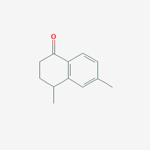 molecular formula C12H14O B13333150 4,6-Dimethyl-1,2,3,4-tetrahydronaphthalen-1-one 